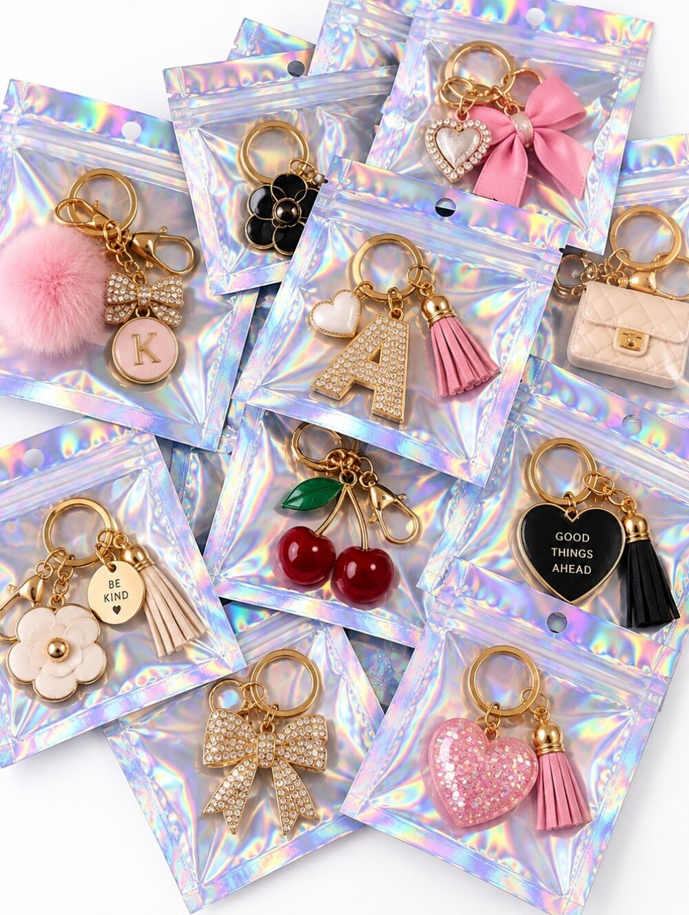 30 Pieces - Iridescent Holographic Bags - Picture 7 of 7